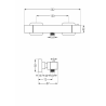 Mexen Tord surface-mounted shower set with a rainmaker and thermostatic mixer tap Cube, Chrome - 77200200-00
