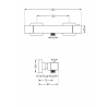 Mexen Cube Erik exposed shower set with rain showerhead and thermostatic shower mixer, chrome - 77200205-00
