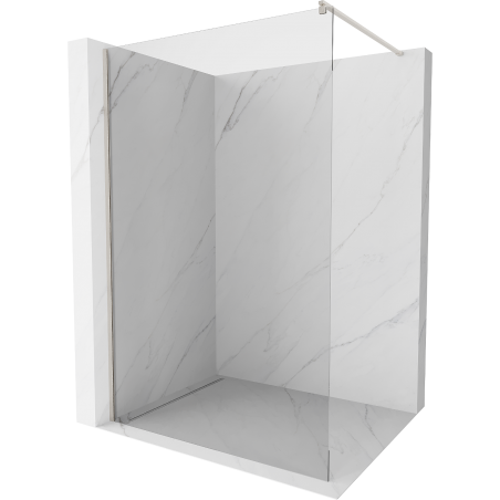 Mexen Kioto Walk-in Shower Screen 170 x 200 cm, Transparent 8 mm, Brushed Nickel - 800-170-101-97-00