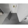 Mexen Kioto Walk-in Shower Wall 120 x 200 cm, transparent/matte 8 mm, brushed gold - 800-120-101-55-35