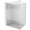 Mexen Kioto Shower Wall Walk-in 80 x 200 cm, Clear/Frosted 8 mm, Brushed Nickel - 800-080-101-97-35