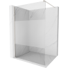Mexen Kioto Walk-in Shower Wall 110 x 200 cm, Transparent/Frosted 8 mm, Brushed Nickel - 800-110-101-97-35