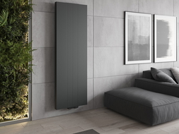 Mexen Line VS20SL panel radiator 1600 x 300 mm, bottom central connection, 596 W, anthracite - W6VS20SL-160-030-66