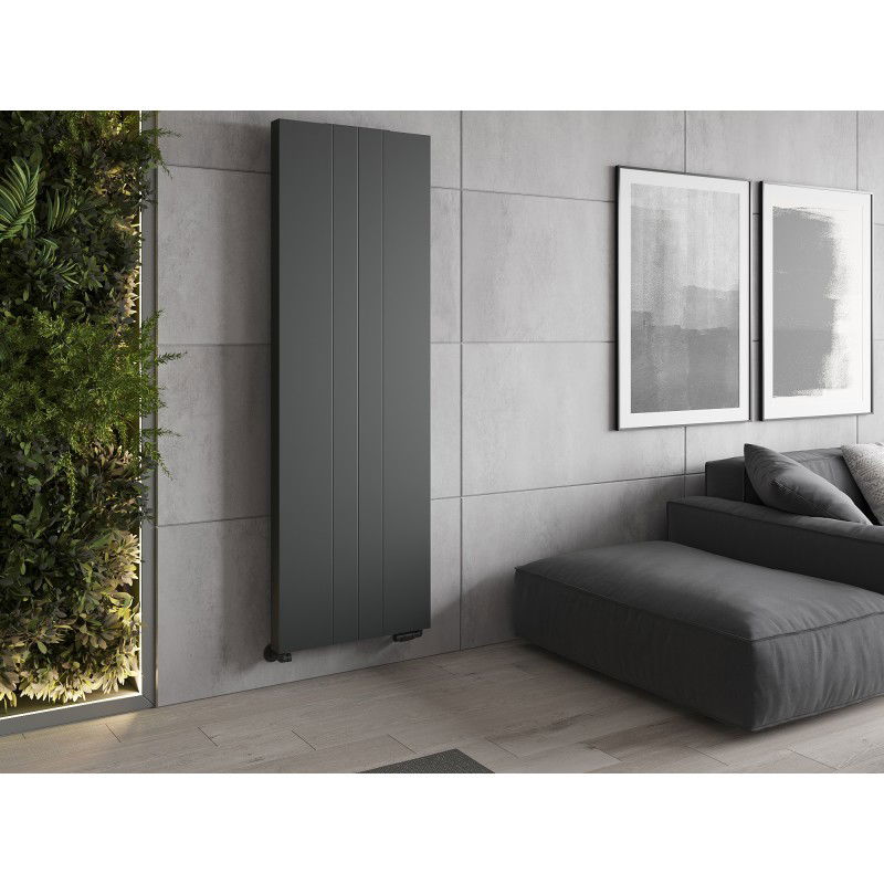Mexen Line VS20SL panel radiator 1600 x 400 mm, bottom central connection, 794 W, anthracite - W6VS20SL-160-040-66