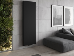 Mexen Flat VR20S Panel Heater 1800 x 300 mm, Bottom Middle Connection, 654 W, Black - W6VR20S-180-030-70