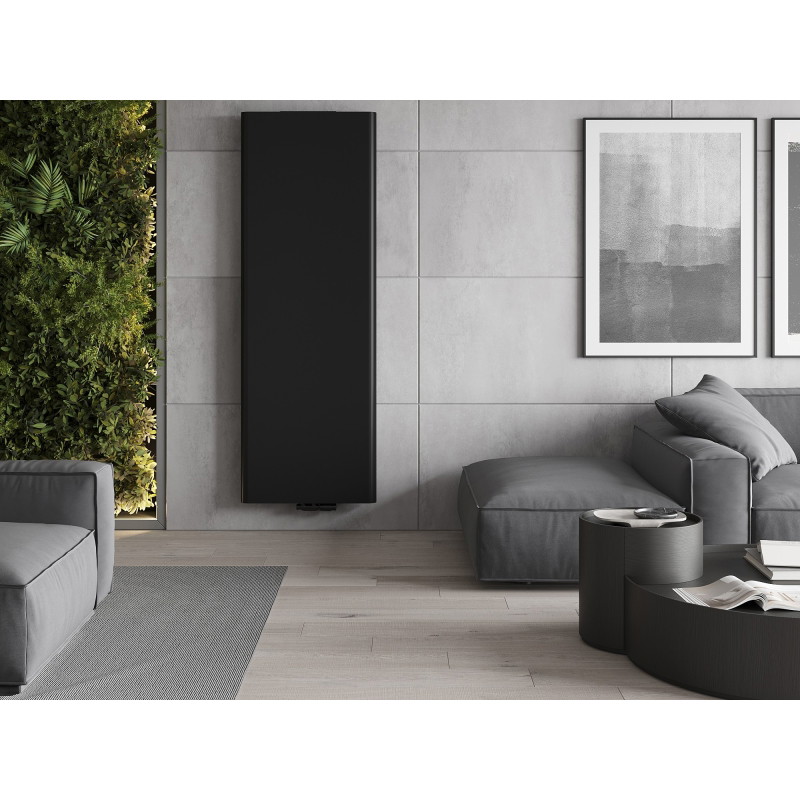 Mexen VR20S Flat panel radiator 1800 x 400 mm, lower central connection, 872 W, black - W6-180-040-70 - W6VR20S-180-040-70