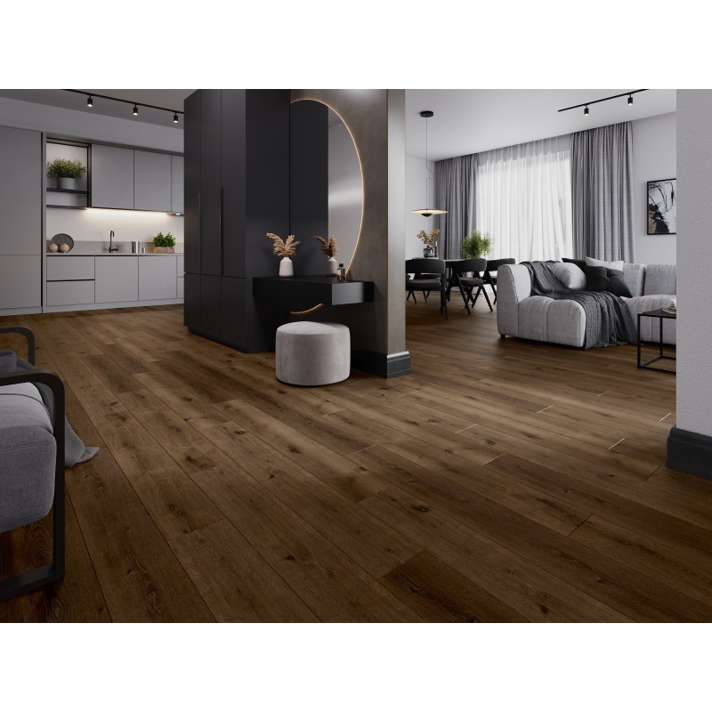 Mexen Strasburg vinyl panels 1240 x 182 mm SPC 6.5 mm, IXPE underlayment 1.5 mm, 4 V-groove, Oak - F1033-1240-182-505-4V1-01