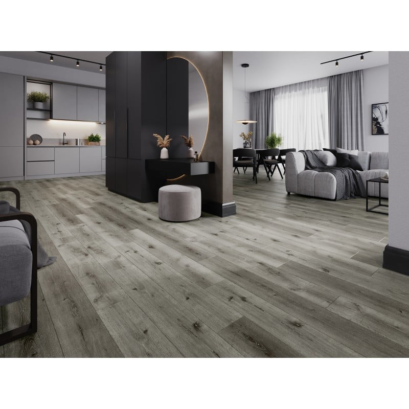 Mexen Lago Vista vinyl panels 1240 x 182 mm SPC 6.5 mm, IXPE underlay 1.5 mm, 4 V-Groove, Oak - F1035-1240-182-505-4V1-01
