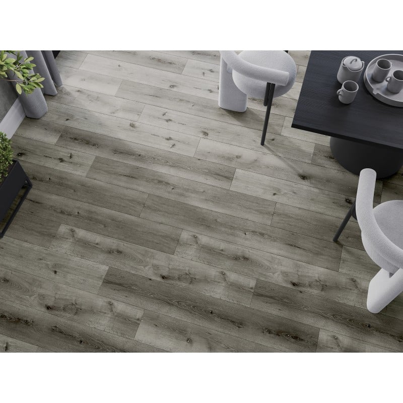 Mexen Lago Vista vinyl panels 1240 x 182 mm SPC 6.5 mm, IXPE underlay 1.5 mm, 4 V-Groove, Oak - F1035-1240-182-505-4V1-01