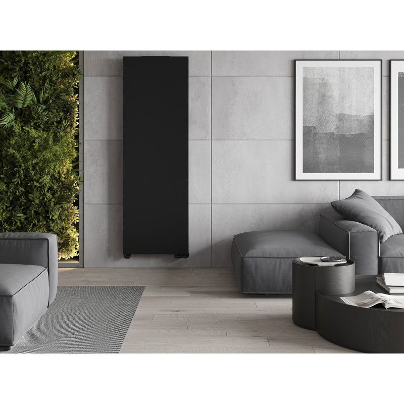 Mexen Flat VS20S panel radiator 2200 x 400 mm, bottom middle connection, 1013 W, black - W6VS20S-220-040-70