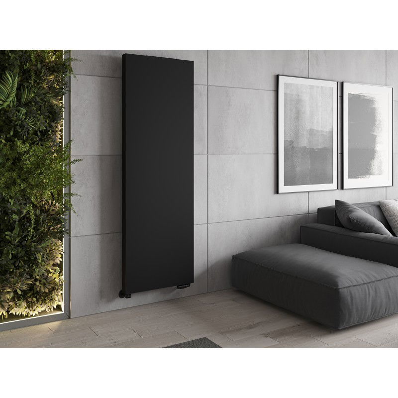 Mexen Flat VS20S panel radiator 2200 x 400 mm, bottom middle connection, 1013 W, black - W6VS20S-220-040-70