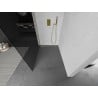 Mexen Kioto Walk-in Shower Wall 90 x 200 cm, Graphite 8 mm, Brushed Gold - 800-090-101-55-40