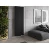 Mexen Line VS20SL panel radiator 2200 x 400 mm, bottom middle connection, 1013 W, black - W6VS20SL-220-040-70