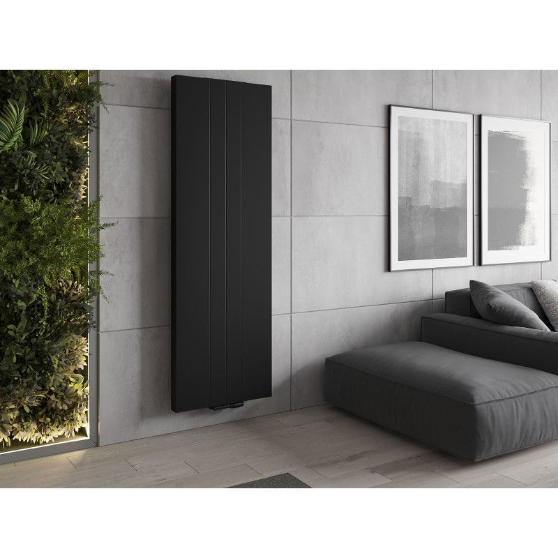 Mexen Line VS20SL panel radiator 1400 x 500 mm, bottom center connection, 890 W, black - W6VS20SL-140-050-70