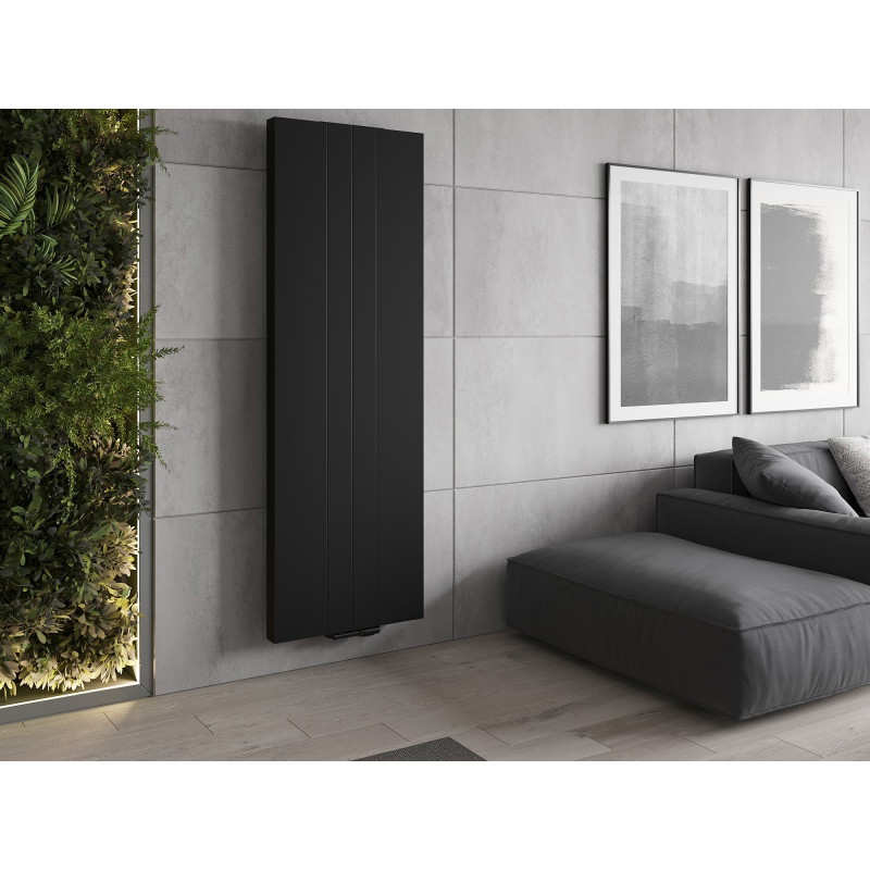 Mexen VS20SL Flat Panel Radiator Line 1400 x 500 mm, Central Bottom Connection, 890 W, Black - W6-140-050-70
