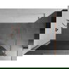 Mexen Kioto Walk-in Shower Wall 140 x 200 cm, graphite 8 mm, brushed copper - 800-140-101-65-40