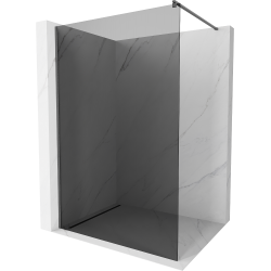 Mexen Kioto Walk-in Shower Wall 90 x 200 cm, graphite 8 mm, gun gray brushed - 800-090-101-66-40