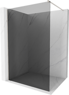 Mexen Kioto Walk-in Shower Wall 80 x 200 cm, Graphite 8 mm, Brushed Nickel - 800-080-101-97-40