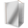 Mexen Kioto Walk-in Shower Wall 70 x 200 cm, Mirror 8 mm, Brushed Copper - 800-070-101-65-50