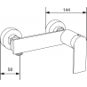 Mexen Zero Erik exposed shower set with shower head and shower faucet, chrome - 71140205-00