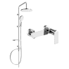 Mexen Erik surface-mounted shower set with a rainmaker and mixer tap Zero, Chrome - 71140205-00