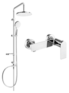 Mexen Erik surface-mounted shower set with a rainmaker and mixer tap Zero, Chrome - 71140205-00