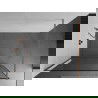Mexen Kioto Walk-in Shower Wall 80 x 200 cm, Black Pattern 8 mm, Brushed Copper - 800-080-101-65-70