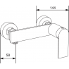 Mexen Zero Carl surface-mounted shower set with rain shower and shower faucet, black - 71140240-70