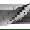 Mexen Kioto Walk-in Shower Wall 110 x 200 cm, Black Pattern 8 mm, Gun Gray Brushed - 800-110-101-66-77