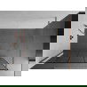 Mexen Kioto Walk-in Shower Wall 140 x 200 cm, Black Pattern 8 mm, Brushed Bronze - 800-140-101-65-78