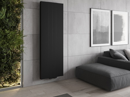 Mexen Line VS20SL panel radiator 1400 x 600 mm, central bottom connection, 1068 W, black - W6VS20SL-140-060-70