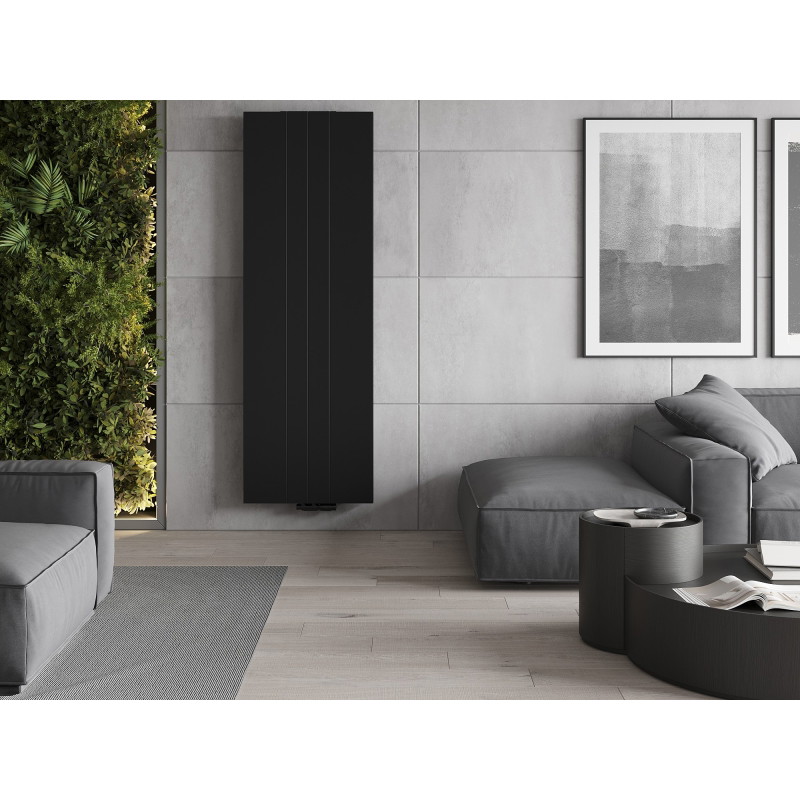 Mexen VS20SL Flat Panel Radiator 1800 x 600 mm, Bottom Center Connection, 1308 W, Black - W6-180-060-70 - W6VS20SL-180-060-70