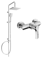Mexen Tord surface-mounted shower set with a rainmaker and mixer tap Sabre, Chrome - 72140200-00