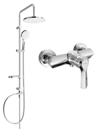 Mexen Erik surface-mounted shower set with a rainmaker and mixer tap Sabre, Chrome - 72140205-00