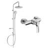 Mexen Sabre Carl surface-mounted shower set with rain shower and shower faucet, chrome - 72140240-00