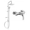 Mexen Sven surface-mounted shower set with a rainmaker and mixer tap Sabre, Chrome - 72140262-00