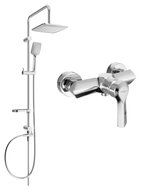 Mexen Sven surface-mounted shower set with a rainmaker and mixer tap Sabre, Chrome - 72140262-00