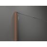 Mexen Kioto Walk-in Shower Wall 140 x 200 cm, White Pattern 8 mm, Brushed Copper - 800-140-101-65-85