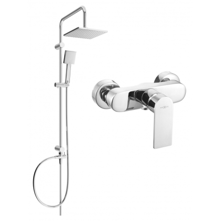 Mexen Royo Tord surface-mounted shower set with overhead shower and shower faucet, chrome - 72240200-00