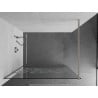 Mexen Kioto Walk-in Shower Wall 140 x 200 cm, White Pattern 8 mm, Brushed Nickel - 800-140-101-97-85
