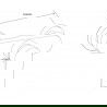 Mexen Sven surface-mounted shower set with a rainmaker and mixer tap Royo, Chrome - 72240262-00