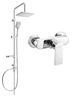 Mexen Sven surface-mounted shower set with a rainmaker and mixer tap Royo, Chrome - 72240262-00
