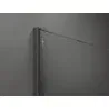 Mexen Kioto Walk-in Shower Wall 70 x 200 cm, White Wave 8 mm, Brushed Gun Gray - 800-070-101-66-97