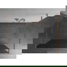 Mexen Kioto freestanding shower wall 120 x 200 cm, graphite 8 mm, brushed bronze - 800-120-002-65-40