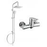 Mexen Tord exposed shower set with showerhead and Kama shower tap, chrome - 72540200-00
