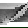 Mexen Kioto Walk-in Shower Wall 130 x 200 cm, White Pattern 8 mm, Gun Gray Brushed - 800-130-101-66-97