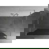 Mexen Kioto freestanding shower wall 140 x 200 cm, graphite 8 mm, brushed nickel - 800-140-002-97-40