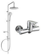 Mexen Carl surface-mounted shower set with a rainmaker and mixer tap Kama, Chrome - 72540240-00