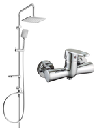 Mexen Sven surface-mounted shower set with a rainmaker and mixer tap Kama, Chrome - 72540262-00