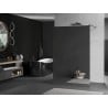 Mexen Kioto freestanding shower wall 110 x 200 cm, mirror 8 mm, gun gray brushed - 800-110-002-66-50